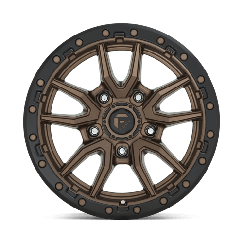 17X9 Fuel 1PC D681 REBEL RIMS - MATTE BRONZE BLACK BEAD RING 5X127