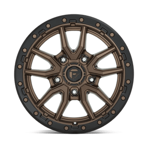 17X9 Fuel 1PC D681 REBEL RIMS - MATTE BRONZE BLACK BEAD RING 5X127