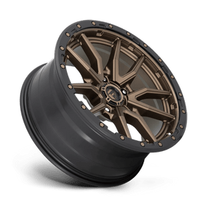 20X9 Fuel 1PC D681 REBEL RIMS - MATTE BRONZE BLACK BEAD RING 5X127