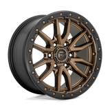 17X9 Fuel 1PC D681 REBEL RIMS - MATTE BRONZE BLACK BEAD RING 6X135