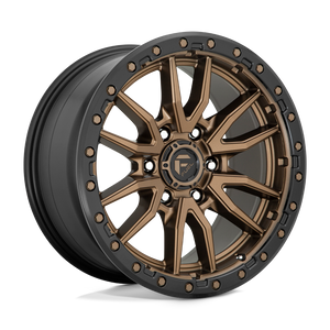 20X10 Fuel 1PC D681 REBEL RIMS - MATTE BRONZE BLACK BEAD RING 6X135