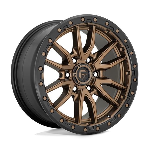 20X9 Fuel 1PC D681 REBEL RIMS - MATTE BRONZE BLACK BEAD RING 6X135