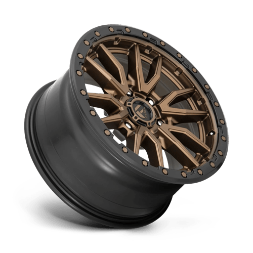 18X9 Fuel 1PC D681 REBEL RIMS -  MATTE BRONZE BLACK BEAD RING 6X135