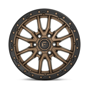 18X9 Fuel 1PC D681 REBEL RIMS - MATTE BRONZE BLACK BEAD RING 6X139.7