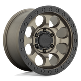 17X8.5 Black Rhino Hard Alloys RIOT MATTE BRONZE W/ BLK RG & BOLTS 5X127