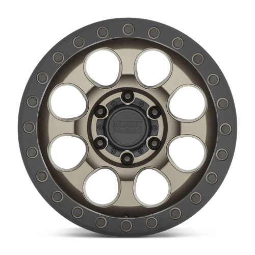17X8.5 Black Rhino Hard Alloys RIOT MATTE BRONZE W/ BLK RG & BOLTS 5X127
