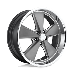 20X9.5 US Mag 1PC U120 ROADSTER MATTE GUN METAL MACHINED 5X127