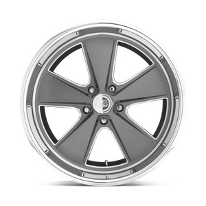 18X8 US Mag 1PC U120 ROADSTER MATTE GUN METAL MACHINED 5X127