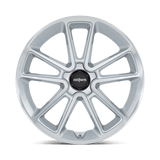 22X12 Rotiform R192 BTL GLOSS SILVER W/ MACHINED FACE 5X112