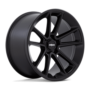 22X12 Rotiform R194 BTL MATTE BLACK W/ BLACK CAP 5X120