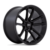 22X11 Rotiform R194 BTL MATTE BLACK W/ BLACK CAP 5X112