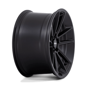22X12 Rotiform R194 BTL MATTE BLACK W/ BLACK CAP 5X120