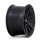 22X10 Rotiform R194 BTL MATTE BLACK W/ BLACK CAP 5X112