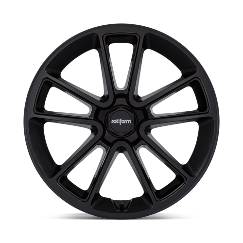 22X10 Rotiform R194 BTL MATTE BLACK W/ BLACK CAP 5X112