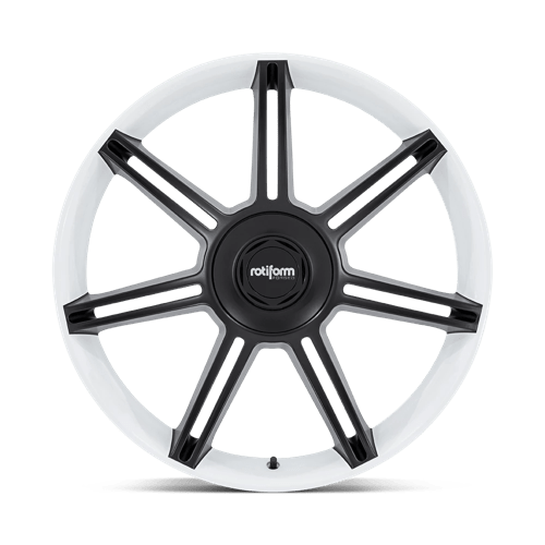 22X10 Rotiform FRA GLOSS WHITE W/ M-BLACK SPOKES 5X130