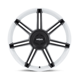 22X10 Rotiform FRA GLOSS WHITE W/ M-BLACK SPOKES 5X130