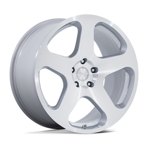 20X10 Rotiform RC200 NUE GLOSS SILVER W/ MACHINED FACE 5X120