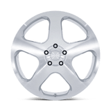 20X10 Rotiform RC200 NUE GLOSS SILVER W/ MACHINED FACE 5X120