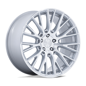 19X8.5 Rotiform RC201 LSE GLOSS SILVER W/ MACHINED FACE 5X120