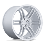 19X9.5 Rotiform RC209 RPS MATTE SILVER W/ DIAMOND CUT LI 5X100