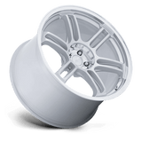 18X9.5 Rotiform RC209 RPS MATTE SILVER W/ DIAMOND CUT LI 5X100