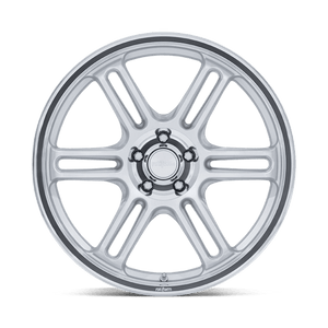 18X8.5 Rotiform RC209 RPS MATTE SILVER W/ DIAMOND CUT LI 5X114.3