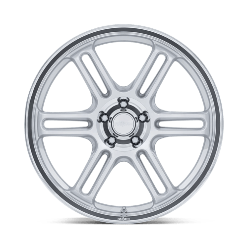 18X8.5 Rotiform RC209 RPS MATTE SILVER W/ DIAMOND CUT LI 5X114.3