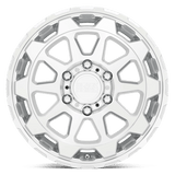 18X9 Black Rhino Hard Alloys ROTOR GLOSS SILVER W/MIRROR CUT FACE 6X139.7