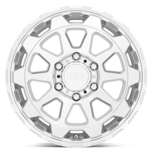 20X9 Black Rhino Hard Alloys ROTOR GLOSS SILVER W/MIRROR CUT FACE 6X135