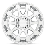 20" Black Rhino Hard Alloys ROTOR GLOSS SILVER W/MIRROR CUT FACE 5X127