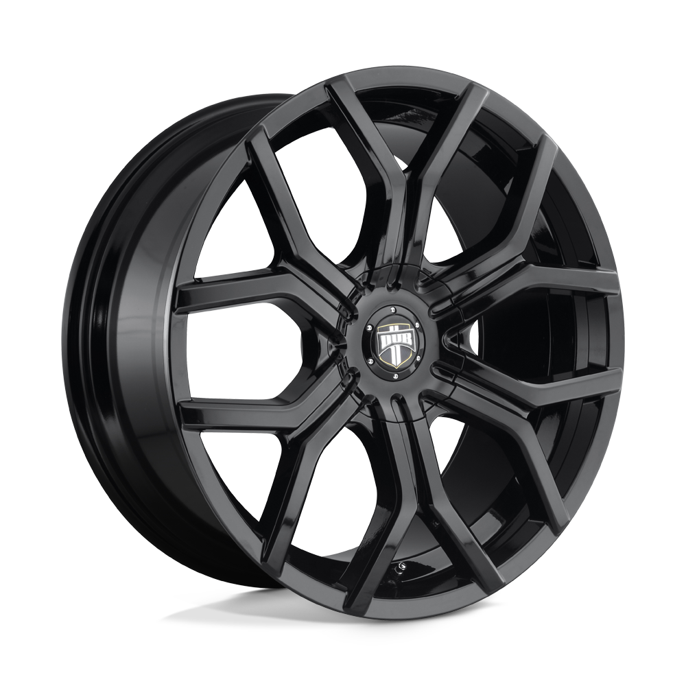 22X9.5 DUB 1PC S208 ROYALTY GLOSS BLACK 6X120/6X132