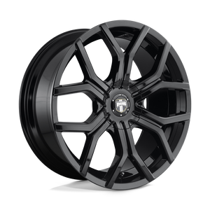 22X9.5 DUB 1PC S208 ROYALTY GLOSS BLACK 6X120/6X132