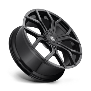 22X9.5 DUB 1PC S208 ROYALTY GLOSS BLACK 6X120/6X132