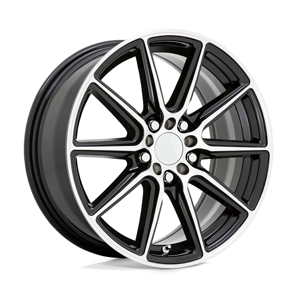 17" Ruff THROTTLE GLOSS BLACK W/ MACHINED FACE 5X112/5X120