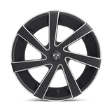 22X9.5 DUB 1PC S133 DIRECTA MATTE BLACK MILLED 6X132