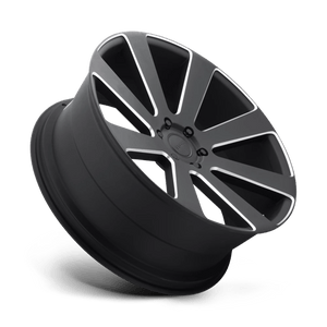 22X9.5 DUB 1PC S187 8-BALL MATTE BLACK MILLED 6X139.7
