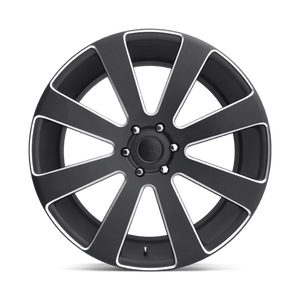 22X9.5 DUB 1PC S187 8-BALL MATTE BLACK MILLED 6X135