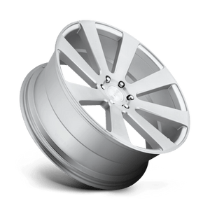 24X10 DUB 1PC S213 8-BALL GLOSS SILVER BRUSHED 6X139.7