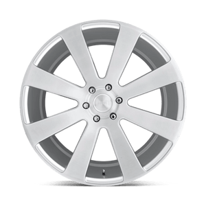 22X9.5 DUB 1PC S213 8-BALL GLOSS SILVER BRUSHED 6X139.7