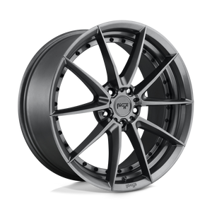 19X9.5 Niche 1PC M197 SECTOR GLOSS ANTHRACITE 5X114.3