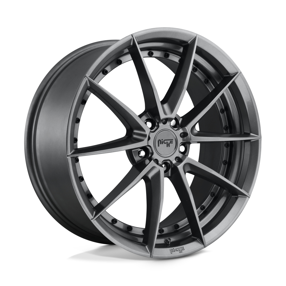 20X10.5 Niche 1PC M197 SECTOR GLOSS ANTHRACITE 5X120