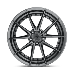 19X8.5 Niche 1PC M197 SECTOR GLOSS ANTHRACITE 5X114.3