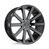 24X10 DUB 1PC S219 SHOT CALLA GLOSS BLACK 5X139.7