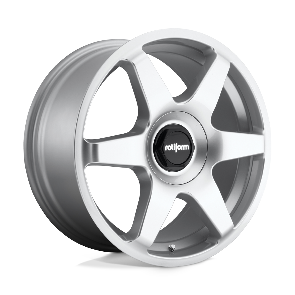 18X8.5 Rotiform R114 SIX GLOSS SILVER 5X100/5X112