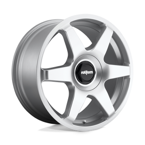 18X8.5 Rotiform R114 SIX GLOSS SILVER 5X100/5X112