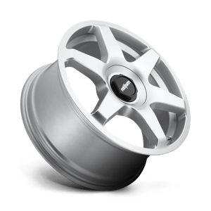 18X8.5 Rotiform R114 SIX GLOSS SILVER 5X100/5X112