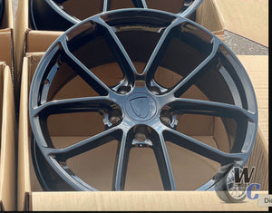 20” Wheels Fit Porsche Macan 2019–2025 |  OE Style Rims |  Gloss Black |  Staggered Set of 4