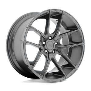 20X10.5 Niche 1PC M129 TARGA MATTE GUNMETAL 5X130