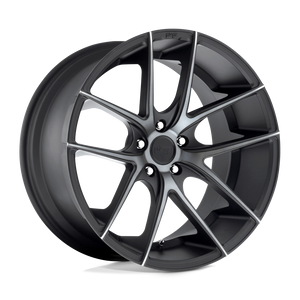19X8.5 Niche 1PC M130 TARGA MATTE BLACK DOUBLE DARK TINT 5X114.3