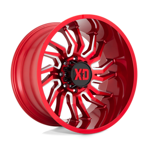 22X12 XD XD858 TENSION CANDY RED MILLED 6X139.7